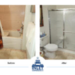 AC Inlet Housing Rehab Program - Bathroom Before & After